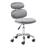 Iris Office Chair Gray - Zuo Modern 101941