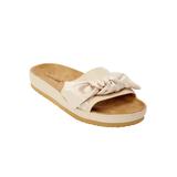 Wide Width Women's The Stassi Footbed Sandal by Comfortview in Bone (Size 9 W)