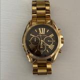 Michael Kors Accessories | Michael Kors Gold Watch With Brown Face | Color: Gold | Size: Os