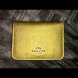 Coach Accessories | Coach Bifold Card Case | Color: Yellow | Size: Os