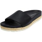 Women's The Evie Footbed Sandal by Comfortview in Black (Size 12 M)