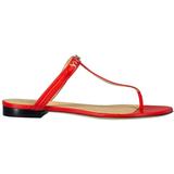 Red Elba Flat Thong Sandals - Red - Givenchy Flats