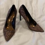 Nine West Shoes | Bronze Glitter Stiletto Heel | Color: Brown | Size: 7.5