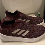 Adidas Shoes | Adidas Slip-On Running Shoes Size 7.5 | Color: Purple/White | Size: 7.5