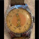 Disney Accessories | 1948 Disney Daisy Duck Series Wrist Watch Us Time | Color: Brown/Silver | Size: Os