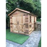 Cedarshed Boathouse 12 ft. W x 10 ft. D Western Red CedarWood Traditional Storage Shed in Brown, Size 112.0 H x 144.0 W x 120.0 D in | Wayfair