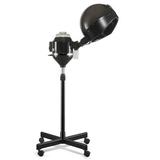 Inbox Zero Professional Hair Steamer Hairdressing Care Hood Color Processor Plastic in Black, Size 63.0 H x 27.0 W x 27.0 D in | Wayfair