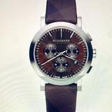 Burberry Accessories | Burberry Gents Chrono | Color: Black/Brown | Size: Os