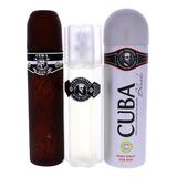 Cuba Men's Fragrance Sets 2oz - Black 3.3-Oz. Eau de Toilette 3-Pc. Set - Men