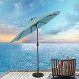 Arlmont & Co. Aubin 9' Lighted Market Umbrella, Metal in Blue/Navy, Size 93.6 H in | Wayfair D8A5BBAF52C84E9184CF97EF85EAD260