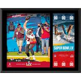 Rob Gronkowski Tampa Bay Buccaneers 12" x 15" Super Bowl LV Champions Sublimated Plaque with Replica Ticket