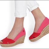 Tory Burch Shoes | Tory Burch Color-Block Espadrilles | Color: Pink/Red | Size: 10.5