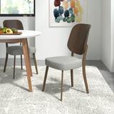 Wade Logan® Cartago Side Chair Wood/Upholstered/Fabric in Gray, Size 35.5 H x 18.5 W x 22.5 D in | Wayfair 2CCB242800EC4B68A2A1775071BC400A