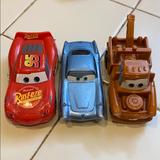 Disney Toys | Disney Car Toy Set Used For Collection | Color: Blue/Red | Size: One
