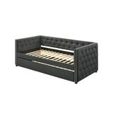 Greyleigh™ Wickman Daybed w/ Trundle Plastic in Gray, Size 34.0 H x 43.0 W x 86.0 D in | Wayfair 69E8A46100AE46B9AB17792E629C3084