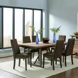 Millwood Pines Canas 40.25" Extenable Dining Table Wood in Brown/Gray, Size 29.5 H in | Wayfair 08E9EA1B3A6344AA8EF1E2D14B080459