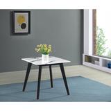 Mercury Row® Fiorillo End Table in Black/White, Size 21.7 H x 23.5 W x 23.5 D in | Wayfair 99D76F0060CD4AA89773762914331085