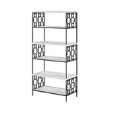 CosmoLiving by Cosmopolitan Ella 5-Shelf Bookcase, White