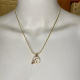 Coach Jewelry | Coach Football Helmet 14k Over Sterling Necklace | Color: Gold | Size: 18 In Length
