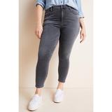 Anthropologie Jeans | Anthro Plus Coh Rocket Mid Rise Skinny Gray Jeans | Color: Black/Gray | Size: 22w