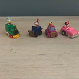 Disney Toys | Disney Miniature Figure Cars (Set Of 4) | Color: Black/Red | Size: Osb