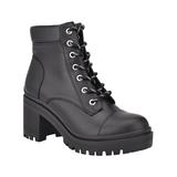 Nine West Women's Casual boots BLKLL - Black Quenton Lace-Up Ankle Boot - Women