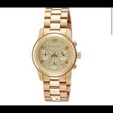 Michael Kors Accessories | Michael Kors Mk5055 Runway Gold Watch | Color: Gold | Size: Os