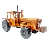 Winston Porter Siella Wooden Tractor Model Wood in Brown, Size 8.0 H x 14.0 W x 7.0 D in | Wayfair 9181AC8DD60047F2BC6AA58CE06CD8A4