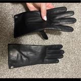 Coach Accessories | Coach Leather Gloves New | Color: Black | Size: Os