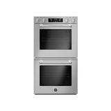 Bertazzoni Master Series 29.88" 8.2 cu. ft Self-Cleaning Convection Electric Double Wall Oven, Stainless Steel, Size 53.25 H x 30.5 W x 23.88 D in