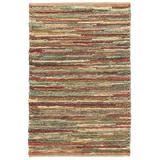Brown Area Rug - Dash and Albert Rugs Red Oak Striped Handwoven Jute Area Rug Jute & Sisal in Brown, Size 96.0 W x 0.25 D in | Wayfair DA1409-810