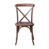 Gracie Oaks Aalijah Solid Wood Side Chair Wood in Brown, Size 35.0 H x 17.5 W x 16.25 D in | Wayfair 0220C06F7D3540EA81EBDD43BD76B3E3
