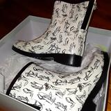 Jessica Simpson Shoes | Jessica Simpson Rain Boots. New With Box. Size 7 | Color: Black/White | Size: 7
