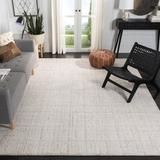 Brown/White Indoor Area Rug - Ebern Designs Gaten Handmade Tufted Area Rug in Ivory Polyester/Viscose/Wool in Brown/White | Wayfair