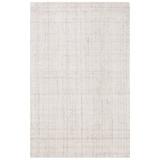White Indoor Area Rug - Ebern Designs Gaten Handmade Tufted Area Rug in Ivory Polyester/Viscose/Wool in White, Size 36.0 W x 0.63 D in | Wayfair