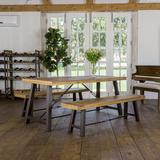 17 Stories Melisa 4 - Person Solid Wood Dining Set Wood/Metal in Black/Brown/Green, Size 29.15 H in | Wayfair TADN8185 34791933