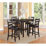 Millwood Pines Sela 4 - Person Counter Height Dining Set Wood in Brown, Size 36.0 H in | Wayfair A49F2309AD164CB29F31BC13404C0804