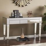 House of Hampton® Diorio Console Table Wood/Mirrored in Brown/Gray, Size 29.75 H x 46.0 W x 16.0 D in | Wayfair 0AA11D05642F451E887514F0C82F97EE