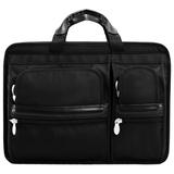 McKLEIN HUBBARD, Tech-Lite Ballistic Nylon, 15 in. Double Compartment Laptop Briefcase, Black