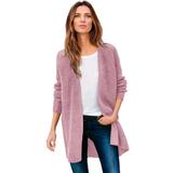 Plus Size Women's Open Front Waffle Cardigan by ellos in Dusty Pink (Size 1X)