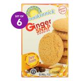 KINNIKINNICK Cookies - Gluten-Free Ginger Snap Cookies - Set of 6