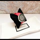 Gucci Accessories | Gucci Grammy Ltd Edition Rubber Red Gg Pvd Watch | Color: Red/Silver | Size: Os