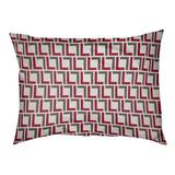 East Urban Home Escala Designer Rectangle Cat Bed Fleece in Red/Orange/Pink, Size 5.0 H x 29.5 W x 19.5 D in | Wayfair