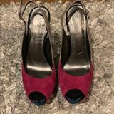 Jessica Simpson Shoes | Jessica Simpson Peep Toe Heel | Color: Blue/Gray | Size: 7.5