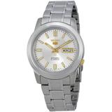 5 Silver Stainless Steel Automatic Watch - Metallic - Seiko Watches