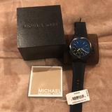 Michael Kors Accessories | Michael Kors Watch | Color: Black/Blue | Size: Os