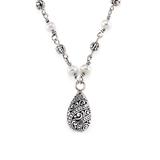 Samuel B. Collection Women's Necklaces - Sterling Silver Balinese Teardrop Pendant Necklace