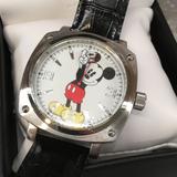 Disney Accessories | Nwt! Mickey Mouse Large Square Face Watch! | Color: Black/White | Size: Os