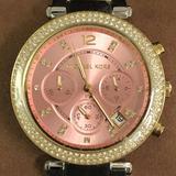 Michael Kors Accessories | Michael Kors Parker Pink Two Tone Watch Mk6140 | Color: Gold/Pink | Size: Os