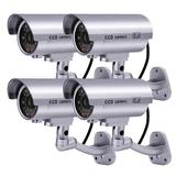 Fitnate Dummy Security CCTV Camera LED Battery Operated Outdoor Security Wall Pack in Gray, Size 7.87 H x 5.3 W x 6.1 D in | Wayfair HS0195